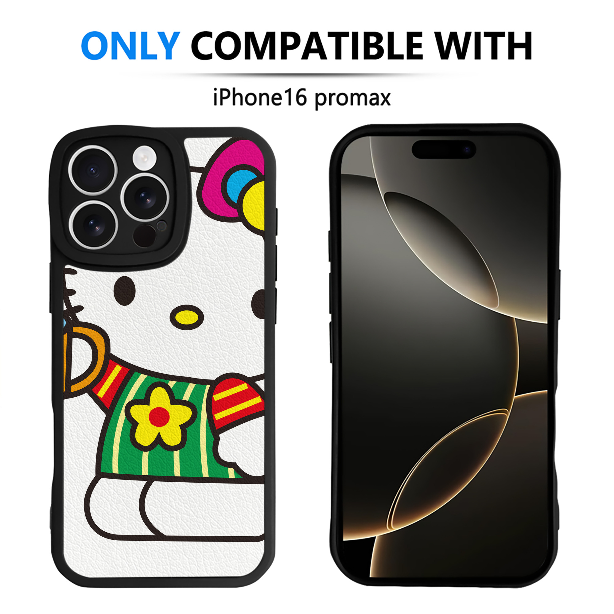 （画像用） Hello Kitty ハローキティ 【iPhone 16シリーズ対応】シリコンスマホケース（レザー調） 材質：シリコン